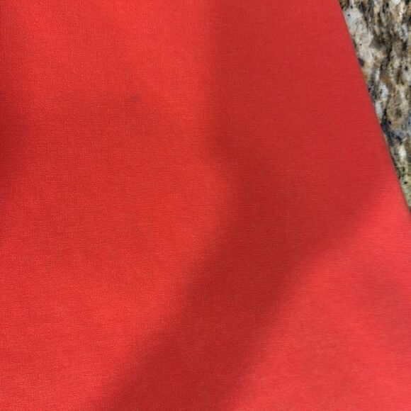 Zara Cotton Blend Sleeveless Stretch Midi Dress In Orange Red Size L - Picture 9 of 9